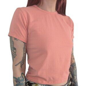 Jungmaven Cropped Tee Peach | M